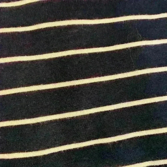 Lightweight one size navy white stripe cover up vest. - Picture 2 of 2